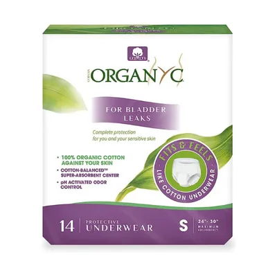 Lenjerie intima de protectie pentru incontinenta urinara, 14 bucati, Organyc