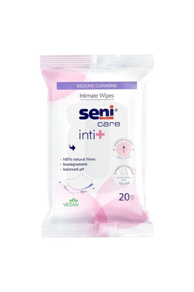 Servetele umede biodegradabile Care Inti+, 20 bucati, Seni