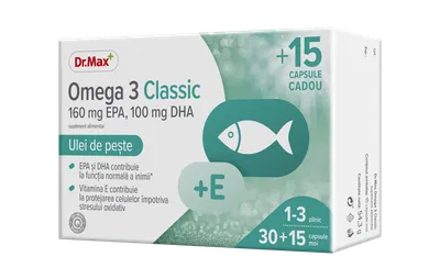Dr.Max Omega 3 Classic, 30 + 15 capsule moi