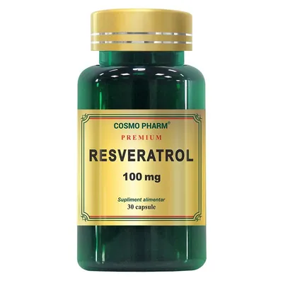 Resveratrol 100mg Premium, 30 capsule, Cosmopharm