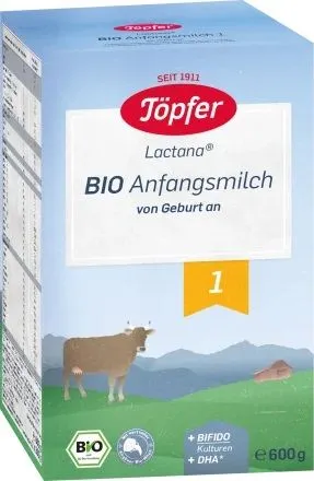 Formula lapte praf Bio 1 +0 luni, 600g, Topfer