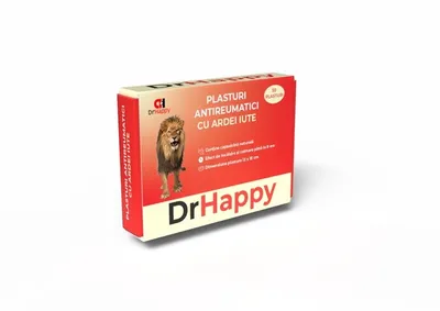 DR. HAPPY PLASTURI ANTIREUMATICI CAPISCUM 12X18CM 50 BUCATI