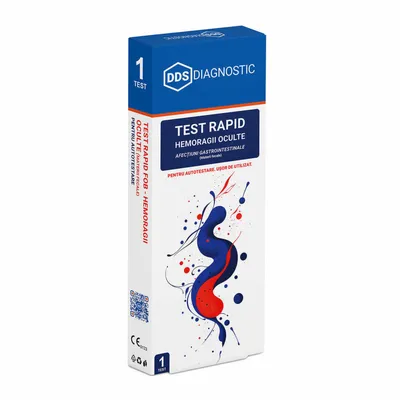 DDS TEST RAPID FOB HEMORAGII OCULTE ( MATERII FECALE ) AUTOTESTARE 1 TEST/KIT