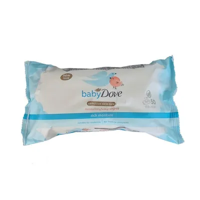Servetele umede Sensitive Baby, 50 bucati, Dove