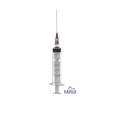 Seringa 5ml cu ac, 1 bucata, Minut