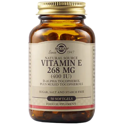Vitamina E 268 mg 400 UI, 50 capsule, Solgar