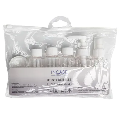Set recipiente de calatorie, transparent, Incase of Travel
