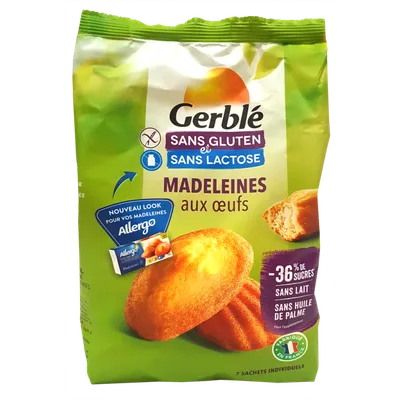Madlene cu ou fara gluten si lactoza, 200g, Gerble Expert Dietetic
