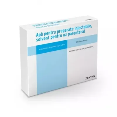 Apa pentru preparate injectabile, solvent pentru uz parenteral, Zentiva