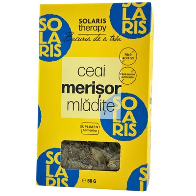 Ceai de merisor mladite Therapy, 50 grame, Solaris