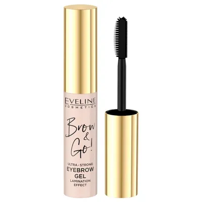 Gel pentru sprancene cu efect de laminare Brow&Go Ultra-Strong, 6ml, Eveline Cosmetics