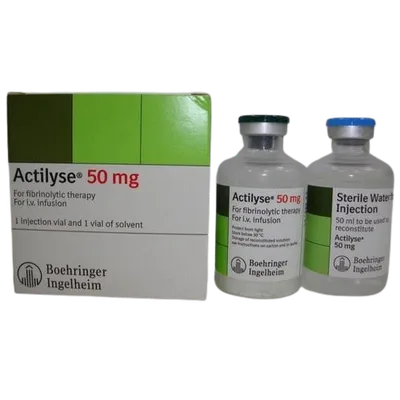 Actilyse 50mg, 1 flacon pulbere pentru solutie injectabila + 1 flacon solvent + 1 canula, Boehringer Ingelheim