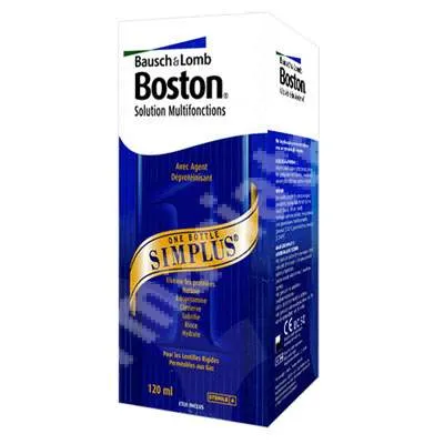 Solutie multifunctionala Boston, 120 ml, Bausch Lomb