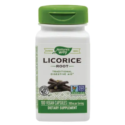 Secom Licorice (Lemn dulce) 450mg, 100 capsule vegetale