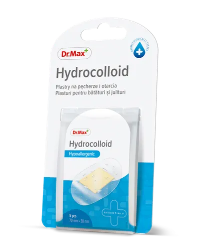 Dr. Max Plasture Hydrocolloid 70 x 38mm, 5 bucati