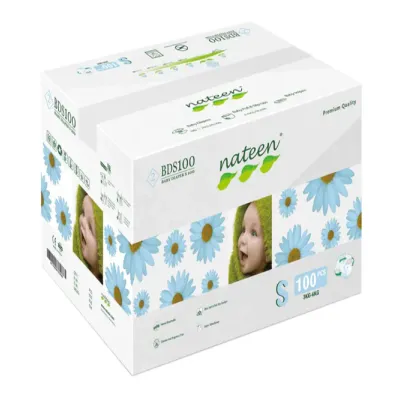 Scutece hipoalergenice Flex&Fit Premium, S, Nr.2, 4-6kg, 100 bucati, Nateen