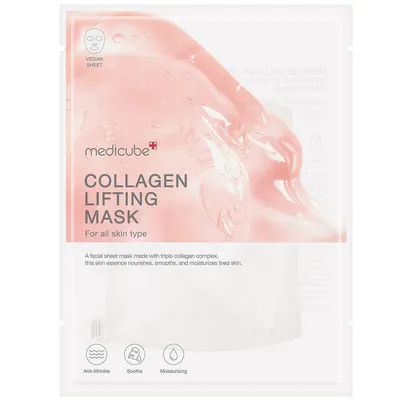 Masca hidratanta cu colagen si efect de lifting Collagen Lifting, 27 g, Medicube