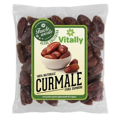 Curmale fara samburi, 250 g, Vitally