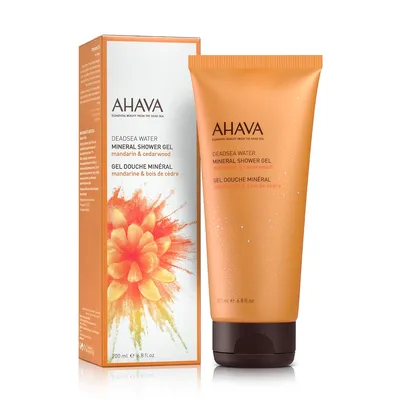 Gel de dus pe baza de minerale Mandarine si Lemn de Cedru Deadsea Water, 200 ml, Ahava