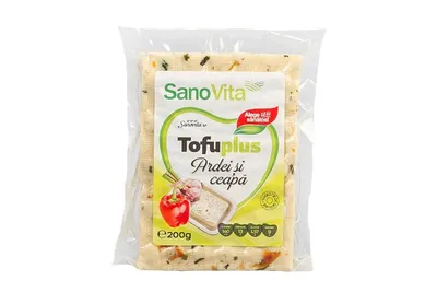 Tofu plus ardei si ceapa, 200g, SanoVita