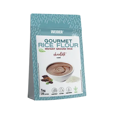 Faina de orez cu aroma de ciocolata Gourmet Rice Flour, 1000g, Weider