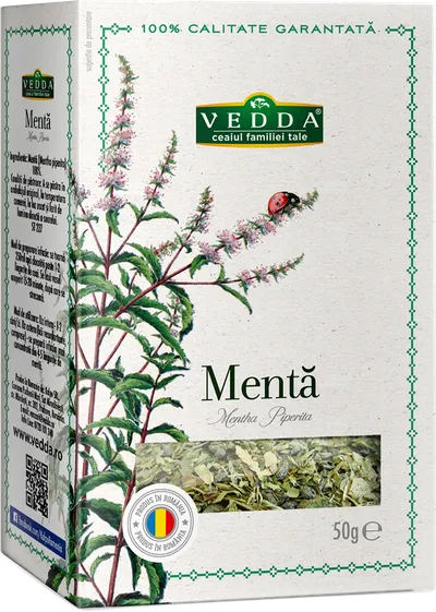 Ceai de menta la vrac, 50g, Vedda