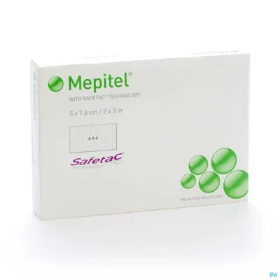 Pansament Mepitel tip plasa cu silicon, 5 x 7.5cm, 1 bucata, Molnlycke