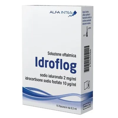 Solutie oftalmica Idroflog, 15 x 0,5 ml, Alfa Intes