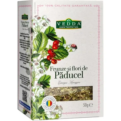 Ceai de flori si frunze de paducel, 50g, Vedda