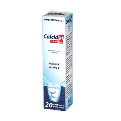 Calcidin, 20 comprimate efervescente, Zdrovit