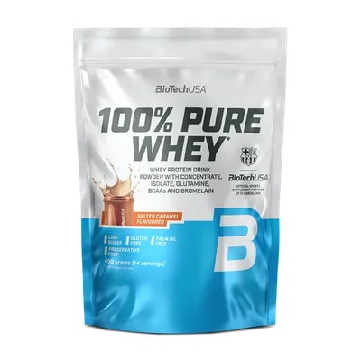 Pudra proteica 100% Pure Whey Salted Caramel, 400 g, BioTech USA