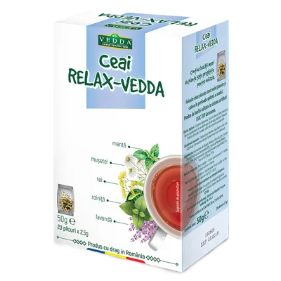 Ceai Relax, 20 plicuri, Vedda