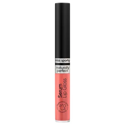 Gloss pentru buze Serum Naturally Perfect Peachy Pink 40, 2.3 ml, Miss Sporty