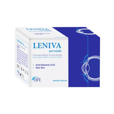 Leniva servetele oftalmice, 20 bucati, Inocare