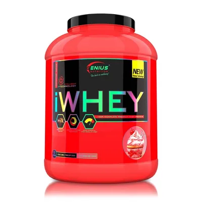 Pudra proteica cu aroma de cirese iWhey, 2000g, Genius Nutrition