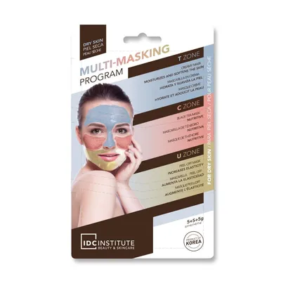 Set masti pentru ten uscat Multi-Mask, 3 x 5g, IDC Institute