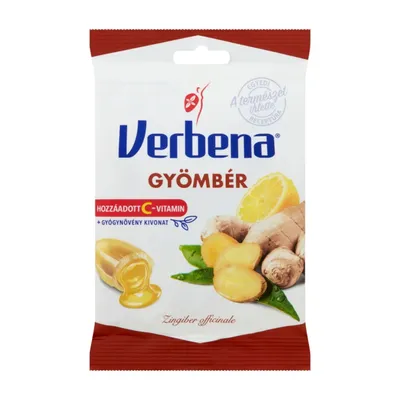 Ghimbir, dropsuri, 60g, Verbena
