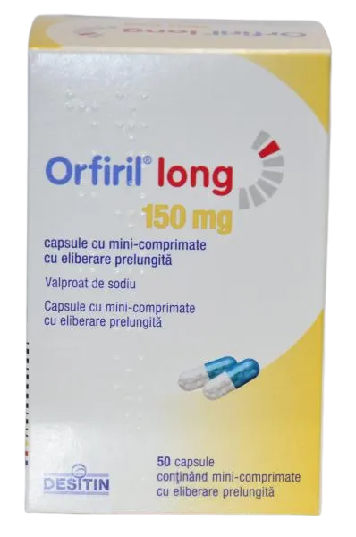 Orfiril Long 150mg x 50 caps.el.pr