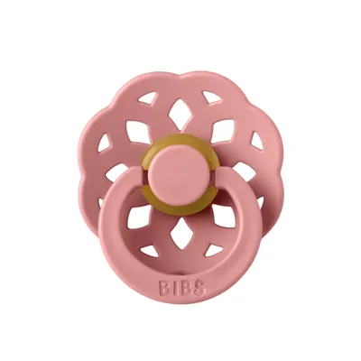 Suzeta din latex cu tetina rotunda pentru +0 luni Boheme Dusty Pink, 1 bucata, Bibs