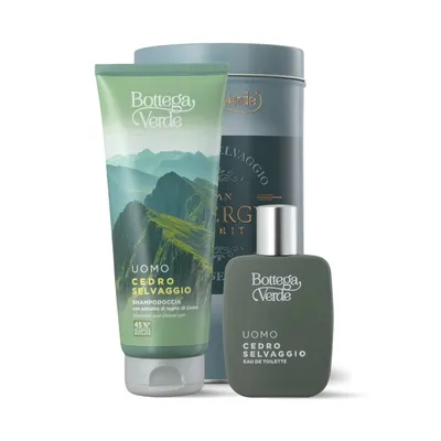 Set de Craciun pentru ingrijirea corpului cu extract de cedru - Cedro Selvaggio, Bottega Verde
