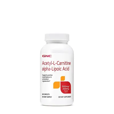 GNC ALA ACETIL L CARNITINA 500 MG ACID ALFA LIPOIC 200 MG 60 TABLETE