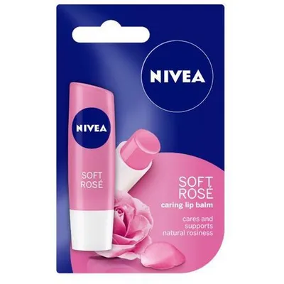 Balsam pentru buze Care Rose, 4.8g, Nivea