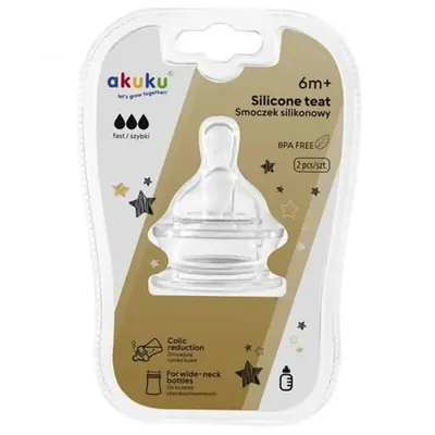 AKUKU TETINA SILICON GAT LARG 2 BUCATI 6+ 207 A0121