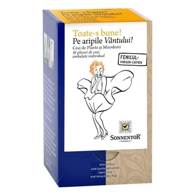 Ceai Bio Toate-s bune-Pe aripile vantului, 18 plicuri, Sonnentor