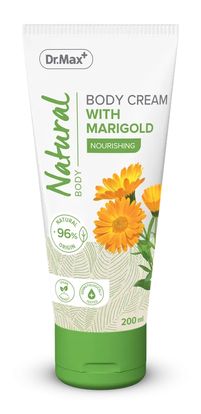 Dr. Max Natural Crema de corp cu galbenele, 200ml