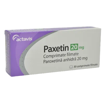 Paxetin 20mg, 30 comprimate filmate, Actavis