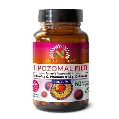 Lipozomal Fier, 60 capsule vegetale, Hypernatura
