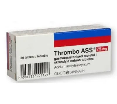 Thrombo Ass 75 mg, 30 comprimate gastrorezistente, Lannacher