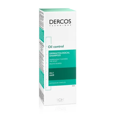 Sampon sebocorector pentru par gras Dercos, 200 ml, Vichy