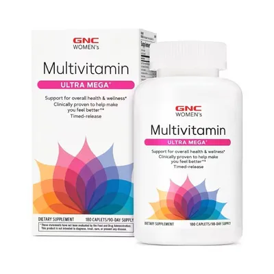 GNC WOMEN'S ULTRA MEGA COMPLEX DE MULTIVITAMINE PENTRU FEMEI 90 TABLETE